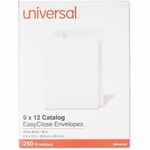 Universal Envelope - Catalog - #10 1/2 - 28 lb - Self Adhesive - White - Paper Stock - 250 / Box UNV44101