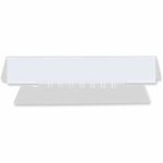 Universal Hanging File Folder Plastic Index Tabs, 1/3-Cut, Clear, 3.7" Wide, 50/Pack - Blank Tab(s) - 1/3 - 1.10" Tab Height x 3.70" Tab Width - Clear Plastic Tab(s) - Translucent, Sturdy, Durable, Moisture Resistant - 50 / Pack UNV43314
