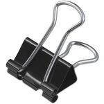 Universal Binder Clip Zip-Seal Bag Value Pack, Small, Black/Silver, 144/Pack - Small - 0.7" Width - 0.38" Size Capacity - Black, Silver - Metal, Steel Wire - 144 / Pack UNV10200VP