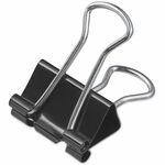 Universal Binder Clips Value Pack, Small, Black/Silver, 36/Box - Small - 0.7" Width - 0.38" Size Capacity - Black, Silver - Metal, Steel Wire - 36 / Box UNV10200VP3