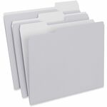 Universal 1/3 Tab Cut Letter Recycled Top Tab File Folder - 8 1/2" x 11" - 3/4" Expansion - Assorted Tab Position - 11 pt. - Paper Stock - 10% Recycled - 100 / Box UNV18101
