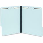 Universal 1/3 Tab Cut Letter Recycled Classification Folder - 8 1/2" x 11" - 2" Expansion - 2 Fastener - 2" Fastener Capacity - Top Tab Location - Assorted Tab Position - Light Blue - 60% Recycled - 25 / Box UNV10401