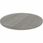Lorell Hospitality/Conference Tabletop - Round - x 1" Thickness x 36" Diameter - Band Edge - Weathered Charcoal Table Top - Sturdy - For Reception Area, Conference Table, Breakroom, Lobby, Meeting, Office - 1 Each LLR69600