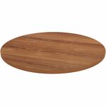 Lorell Hospitality/Conference Tabletop - Round - x 1" Thickness x 36" Diameter - Band Edge - Walnut Table Top - For Reception Area, Conference Table, Breakroom, Lobby, Meeting, Office - 1 Each LLR69960