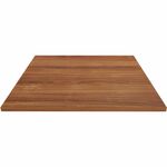 Lorell Hospitality/Conference Tabletop - Square - 36" Width x 1" Thickness x 36" Length - Band Edge - Walnut Table Top - For Reception Area, Conference Table, Breakroom, Lobby, Meeting, Office - 1 Each LLR69961