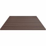 Lorell Hospitality/Conference Tabletop - Square - 42" Width x 42" Depth x 1" Thickness - Band Edge - Espresso Table Top - For Reception Area, Conference Table, Breakroom, Lobby, Meeting Room, Office, Hospitality - 1 Each LLR18253