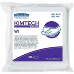 KIMTECH Pure W5 Dry Wipers - 9" Width x 9" Length - White - Rayon/Polyester - 100 Sheets - 5 / Carton KCC06179