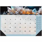 House of Doolittle Recycled Macro View Desk Pad - Desk - 12 Month - January 2027 to December 2027 - 1 Month Single Page Layout - 18 1/2" x 13" Sheet Size - Glue Top - Desk Pad - Multi - Paper - 1 Each HOD1486