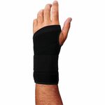 Ergodyne ProFlex 4005 Wrist Brace Support - Black - Nylon, Polyester, Spandex, Plastic - 1 EGO70141