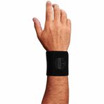 Ergodyne ProFlex 405 Wrist Wrap Support - Black - Nylon, Polyester, Latex - 1 EGO72104