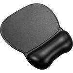 Compucessory Soft Skin Gel Wrist Rest & Mouse Pad - 1" Height x 8.50" Width x 9.50" Depth - Black - Gel - Anti-slip - Mouse - 1 Each CCS23729
