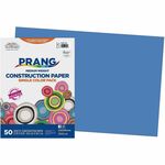 Prang Groundwood Construction Paper - Construction, School Project, Art, Craft - 12" x 18" - Bright Blue - 25 / Pack DIXP75070001