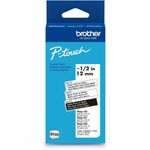 P-touch Label Tape - x 15/32" Width x 13 1/8 ft Length - Removable Adhesive - White on Clear, Black on White, White on Black - Plastic - Water Resistant - 3 / Pack BRTBTAG3M01