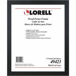 Lorell Poster Frame - 16" x 20" Frame Size - Vertical, Horizontal - Mountable - Wood - Black - 1 Each LLR49423