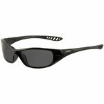 Ansell Health Hellraiser Safety Glasses - Recommended for: Manufacturing, Workplace, Home, Industrial, Outdoor, Eye - Universal - Eye, UVA, UVB, UVC, Smoke, Ultraviolet Protection - Polycarbonate - Smoke Lens - Black Frame - Flexible, Sweat Resistant, Dur ANS25714CT