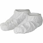 Ansell Health Protective Shoe Covers - Recommended for: Liquid Handling, Pharmaceutical, Manufacturing - Universal - Dry Particle, Chemical, Debris, Liquid Protection - Film Laminate - White - Breathable, Microporous, Liquid Resistant, Elastic Opening, Se ANS27000