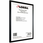 Lorell Wide Frame - 24" x 36" Frame Size - Rectangle - Wall Mountable - Vertical, Horizontal - Wood - Black - 1 Each LLR49411