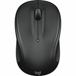 Logitech M325S Wireless Mouse - Optical - Wireless - 32.81 ft - Radio Frequency - 2.40 GHz - Black - USB - 1000 dpi - 4 Way Scroll - 5 Button(s) - Small Hand/Palm Size - Symmetrical - 1 x AA Battery Supported - 1 Each LOG910007523