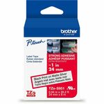 Brother P-touch Tze Label Tape - x 15/16" Width - Matte Silver - Polyethylene Terephthalate (PET) - Water Resistant - Laminated - 1 Each BRTTZES951G