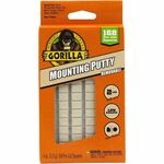 Gorilla Mounting Putty - Beige - For Indoor, Outdoor, Mounting, Paper, Wall, Wood, Tile, Metal, Glass - 168/Pack - 1 Each GOR109100
