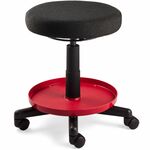 BEVCO Value-Line Repair Stool - 5-star Base - Black - Fabric - 1 Each BVMV3081F