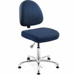 BEVCO Integra Series Chair - Navy Seat Color - Navy Back Color - Medium Back - 5-star Base - Fabric - 1 Each BVM9050MENVY