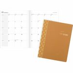 Cambridge WorkStyle Monthly Planner - Monthly - 12 Month - January 2026 to December 2026 - 1 Month Double Page Layout - Letter - 8 1/2" x 11" Sheet Size - 1.88" x 1.88" Block - Stapled - Clay - Sunbaked Clay Paper Cover - Dated Planning Page, Unruled Dail AAG160609107