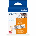 Brother Tze-AF131G Label Tape - Thermal - Black on Clear - Laminated - 26.25 ft Roll Length - For Label Printer, Label Maker - 1 Each BRTTZEAF131G
