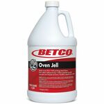 Betco Oven Jell Cleaner - For Oven, Grill, Fryer, Pan, Multipurpose - Ready-To-Use - Aerosol, Liquid - 128 fl oz (4 quart) - Lemon Scent - Recommended For: Baked-on Food Remover, Soil Remover - Fast Acting, Fume-free, Non-flammable - Brown BET1390400