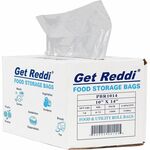 Inteplast Food Storage Bags - 14" Length x 10" Width x 0.75 mil (19 Micron) Thickness - Natural - Food, Storage, Sanitary - 1 Box IBSPBR1014
