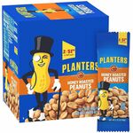 Green Rabbit Planters Roasted Peanuts Snack Packs - Cholesterol-free - Honey Roasted Peanut - 1.75 oz - 18 / Carton GRR20900625