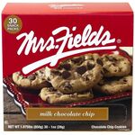 Green Rabbit Mrs.Fields Milk Chocolate Chip Cookies - Individually Wrapped - Chocolate Chip - 30 / Carton GRR21200009