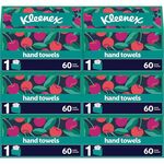 Kleenex Disposable Hand Towels - 1 Ply - 8" Width x 9.10" Length - White - Paper - 60 Towels/Box - 6 / Carton KCC38586CT