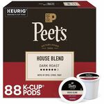 Peet's K-Cup House Blend Coffee - Compatible with Keurig Brewer - Dark - K-Cup - House Blend - 22/Box - 4 / Carton GMT2410CT