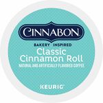 Cinnabon&reg; K-Cup Classic Cinnamon Roll Coffee - Compatible with Keurig Brewer - Light - K-Cup - Classic Cinnamon Roll - 24/Box - 4 / Carton GMT6305CT