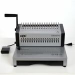 GBC CombBind CB25E Pro Punch/Bind Machine - CombBind - 500 Sheet(s) Bind - 25 Punch - 9.9" Height x 15.4" Width x 13.9" Depth - Gray GBC200002