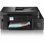 Brother MFC-T980DW Wired & Wireless INKvestment Tank Inkjet Multifunction Printer - Color - Copier/Fax/Printer/Scanner - 17 ppm Mono/16.5 ppm Color Print - Automatic Duplex Print - Up to 2500 Pages Monthly - Flatbed, ADF Scanner - 1200 x 2400 dpi Optical  BRTMFCT980DW