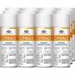 Clorox Healthcare Citrace Hospital Disinfectant and Sanitizer - For Multi Surface, Multipurpose - Ready-To-Use - Aerosol - 14 fl oz (0.4 quart) - Citrus Scent - Recommended For: Bacteria Remover, Odor Remover, Virus Remover, Fungi Remover, Mold Remover, M CLO49100CT
