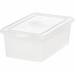 IRIS 6QT Non-Latching Box - External Dimensions: 14.3" Length x 8.3" Width x 4.9" Height - 1.50 gal - Lid Closure - Stackable - For Toy, School Supplies - 1 Each IRS100145