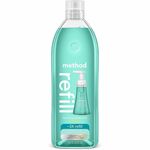 Method Waterfall Foaming Hand Wash Refill - Waterfall Scent - 28 fl oz - Pump Bottle Dispenser - Hand - Blue - Cruelty-free, Paraben-free, Phthalate-free - 4 / Carton MTH377968CT