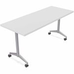Special-T ZIA Series Training Tables Collection - Rectangle Top - Powder Coated T-shaped Base x 24" Table Top Width x 48" Table Top Depth - 29" Height - Training - Assembly Required - White - High Pressure Laminate (HPL) - Cast Aluminum, Steel Base Materi SCTZIAT01MSWH6