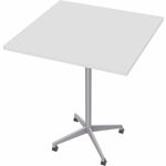 Special-T ZIA Series Hospitality Tables Collection - Square Top - Powder Coated X-shaped Base - Mid-Century Modern Style x 42" Table Top Width x 42" Table Top Depth - 42" Height - Hospitality, Office - Assembly Required - White - High Pressure Laminate (H SCTZIAH52MSWH6