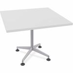 Special-T ZIA Series Hospitality Tables Collection - Square Top - Powder Coated X-shaped Base - Mid-Century Modern Style x 42" Table Top Width x 42" Table Top Depth - 29" Height - Hospitality, Office - Assembly Required - White - High Pressure Laminate (H SCTZIAH08MSWH8