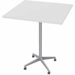 Special-T ZIA Series Hospitality Tables Collection - Square Top - Powder Coated X-shaped Base - Mid-Century Modern Style x 36" Table Top Width x 36" Table Top Depth - 42" Height - Hospitality, Office - Assembly Required - White - High Pressure Laminate (H SCTZIAH49MSWH6