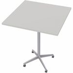 Special-T ZIA Series Hospitality Tables Collection - Square Top - Powder Coated X-shaped Base - Mid-Century Modern Style x 42" Table Top Width x 42" Table Top Depth - 42" Height - Hospitality, Office - Assembly Required - Gray - High Pressure Laminate (HP SCTZIAH52MSGR6