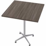 Special-T ZIA Series Hospitality Tables Collection - Square Top - Powder Coated X-shaped Base - Mid-Century Modern Style x 36" Table Top Width x 36" Table Top Depth - 42" Height - Hospitality, Office - Assembly Required - Gray Driftwood - High Pressure La SCTZIAH49MSGD6