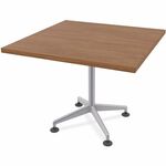 Special-T ZIA Series Hospitality Tables Collection - Square Top - Powder Coated X-shaped Base - Mid-Century Modern Style x 36" Table Top Width x 36" Table Top Depth - 29" Height - Hospitality, Office - Assembly Required - Walnut - High Pressure Laminate ( SCTZIAH07MSWA8