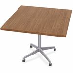 Special-T ZIA Series Hospitality Tables Collection - Square Top - Powder Coated X-shaped Base - Mid-Century Modern Style x 36" Table Top Width x 36" Table Top Depth - 29" Height - Hospitality, Office - Assembly Required - Walnut - High Pressure Laminate ( SCTZIAH37MSWA6