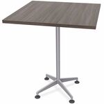 Special-T ZIA Series Hospitality Tables Collection - Square Top - Powder Coated X-shaped Base - Mid-Century Modern Style x 36" Table Top Width x 36" Table Top Depth - 42" Height - Hospitality, Office - Assembly Required - Gray Driftwood - High Pressure La SCTZIAH27MSGD8