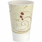 Solo Waxed Paper Cups - Symphony - 12 fl oz - Beige - Wax Paper - Cold, Beverage, Iced Tea, Smoothie, Milk Shake - 2000 / Carton SCCR12NJ8000